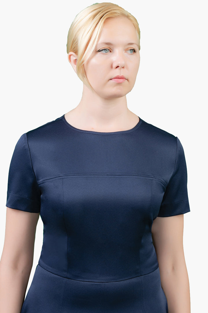 Semi-Fitted Lined Bodice Dress