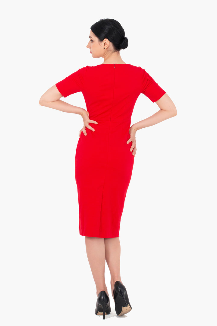 Sheath Dress-Red