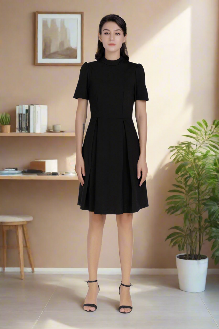 Midi Dress-Black