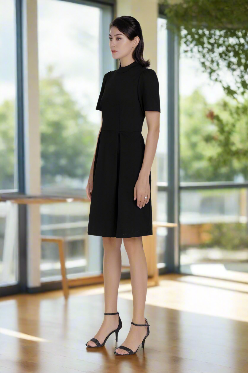 Midi Dress-Black