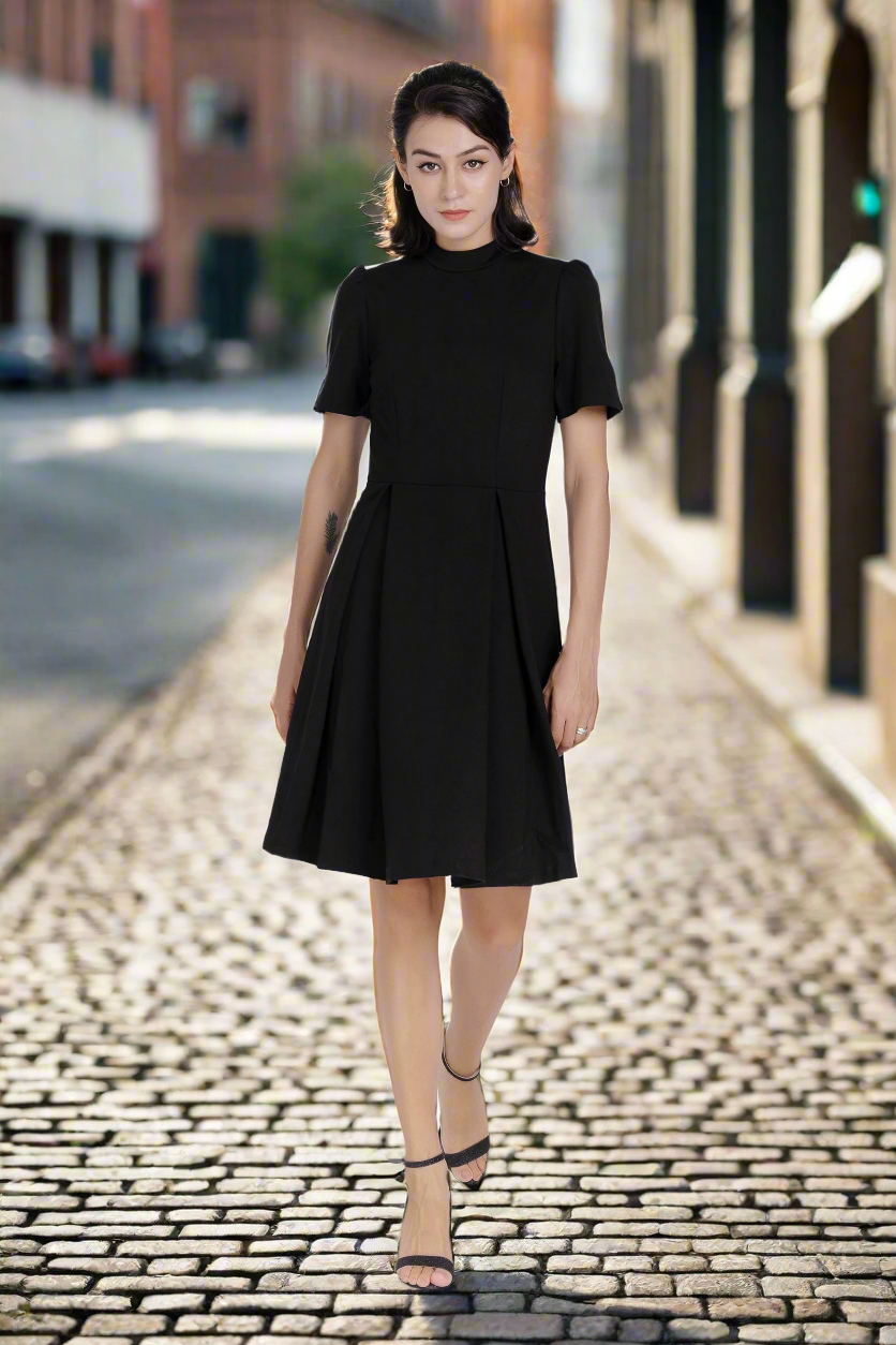 Midi Dress-Black