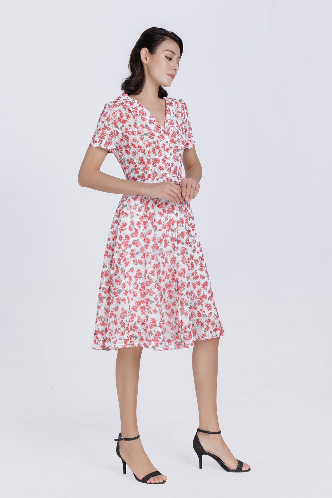 Floral Printed Shirt dress