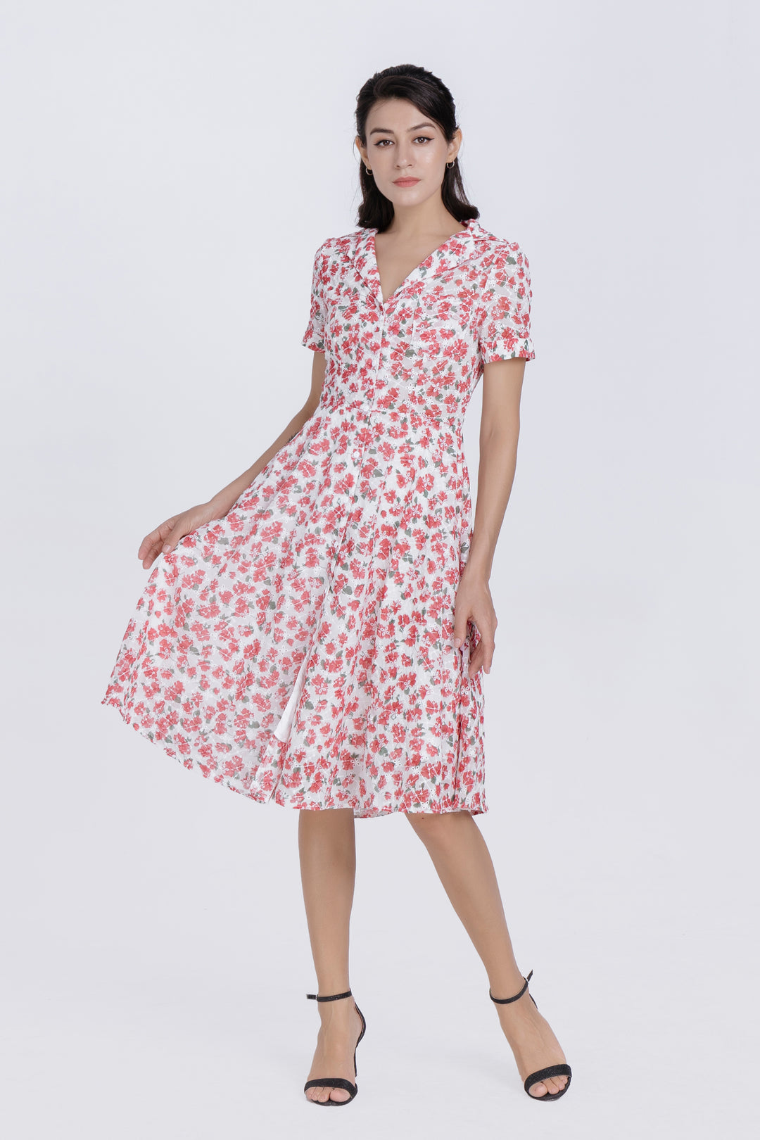 Floral Printed Shirt dress