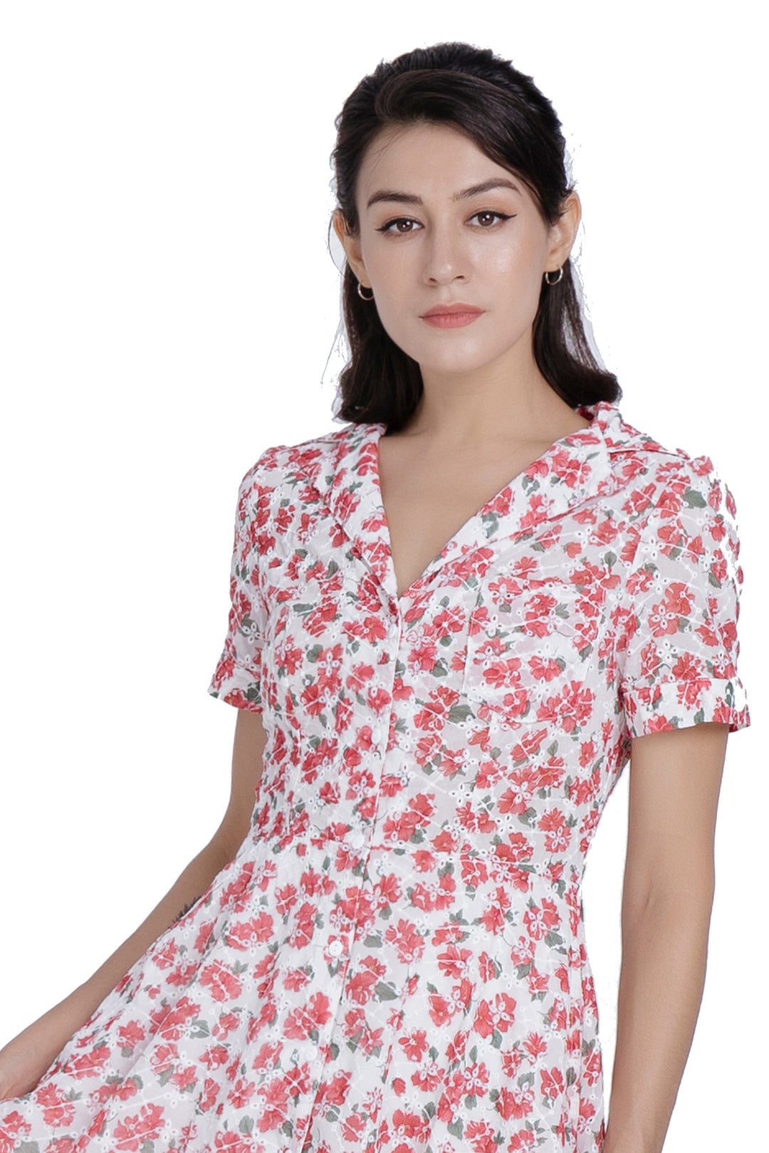 Floral Printed Shirt dress