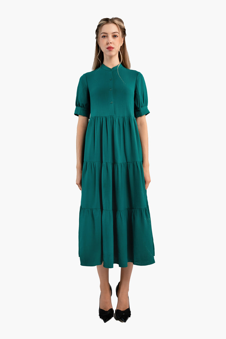 Midi Trends Woman Dress-Green