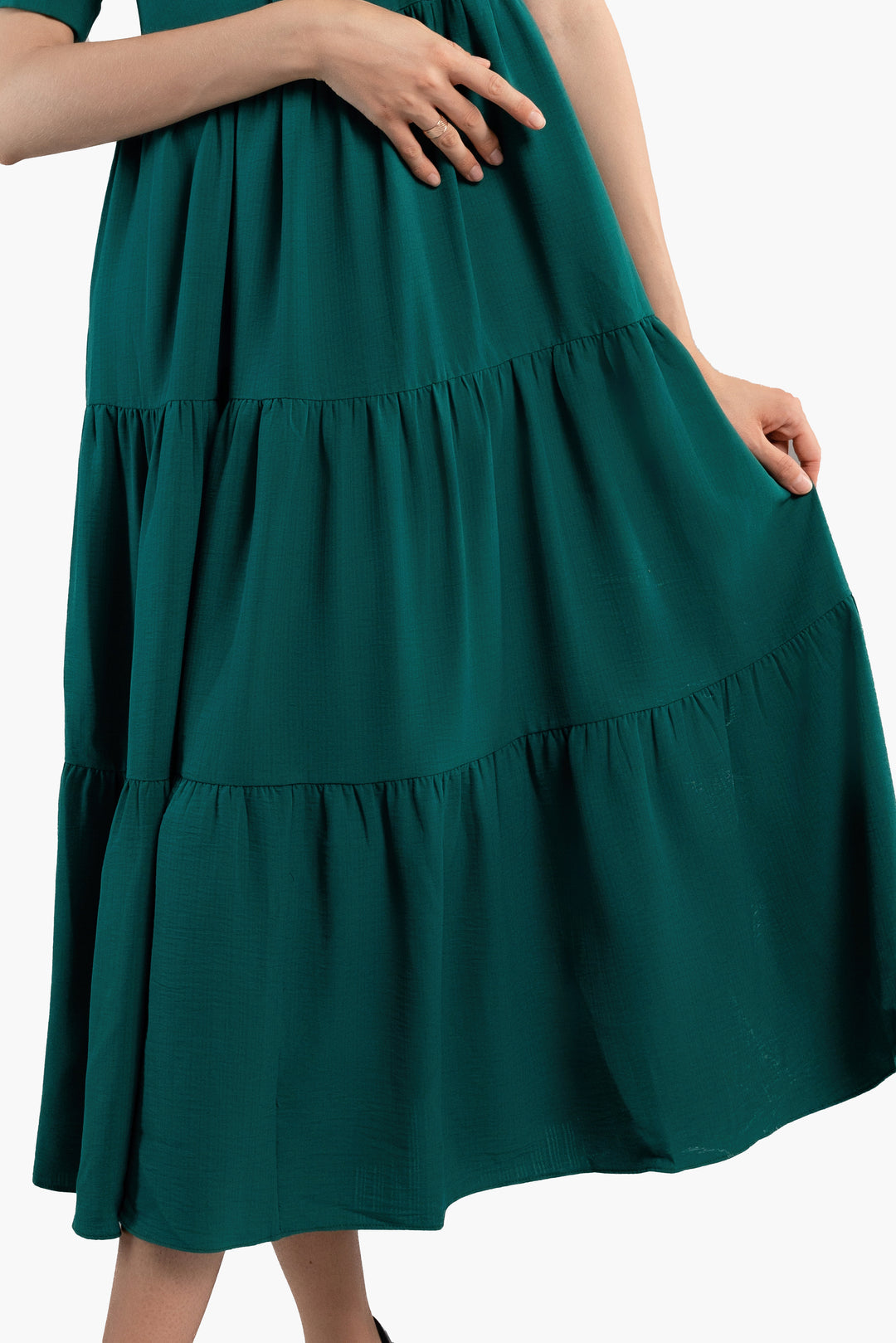 Midi Trends Woman Dress-Green