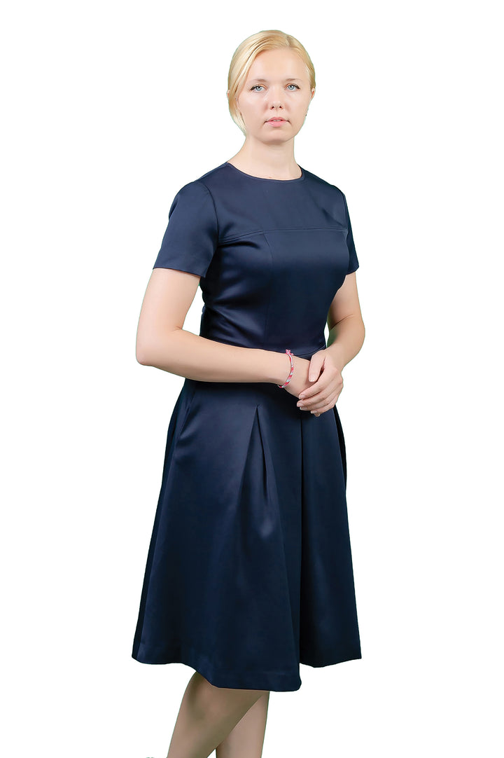 Semi-Fitted Lined Bodice Dress