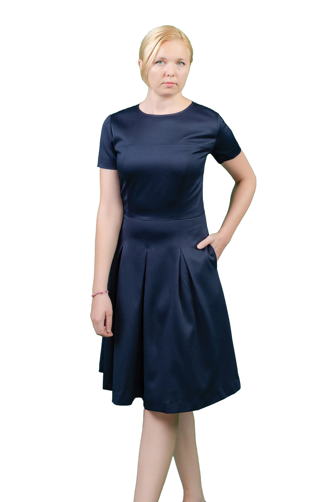 Semi-Fitted Lined Bodice Dress
