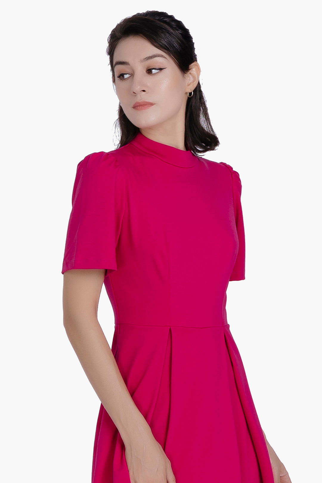 Midi Dress-Pink